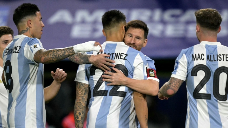 Kết quả vòng loại World Cup 2026: Messi và Martinez giúp Argentina thắng trận